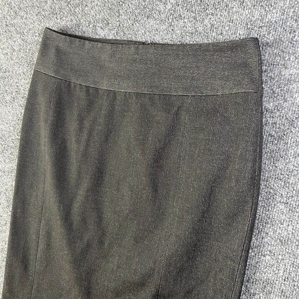 Express Design Studio Straight &‎ Pencil Skirt Womens 4 Charcoal Lined Back Zip